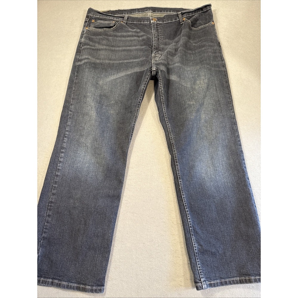 JEANS STRAIGHT RELAXED Levis 559 Mens 42x30 Blue Stretch Denim Medium Wash